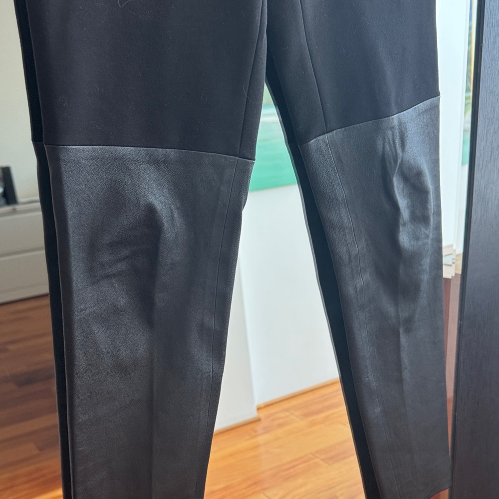 Vince Leather Panel Pants size medium